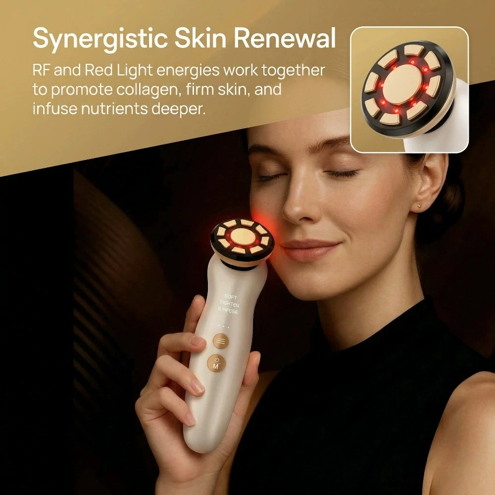 RF Facial Massager LED Light t - مراجعة Galvanic Skin Sensor وسعره