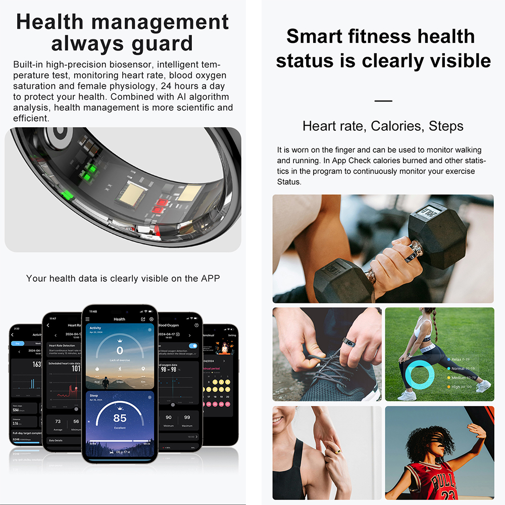 R08 Fitness Tracker Smart Ring - مراجعة Temperature Ring Skin وسعره