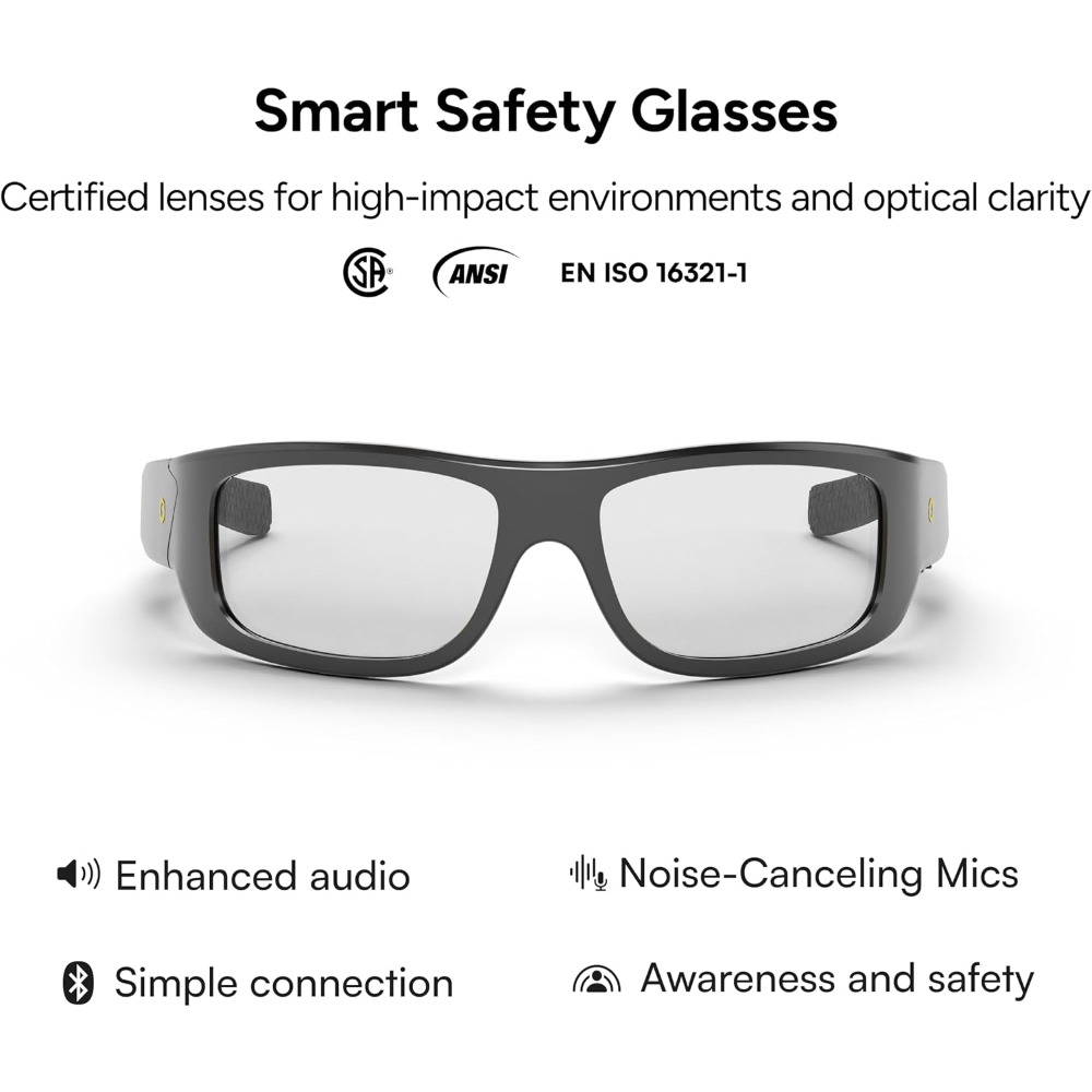 Smart Safety Glasses with Ligh - مراجعة Smart Glasses Lens وسعره
