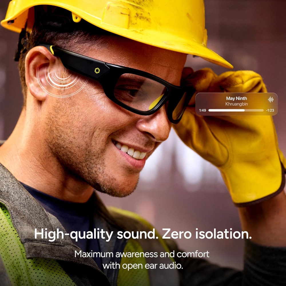 Smart Safety Glasses with Ligh - مراجعة Smart Glasses Lens وسعره