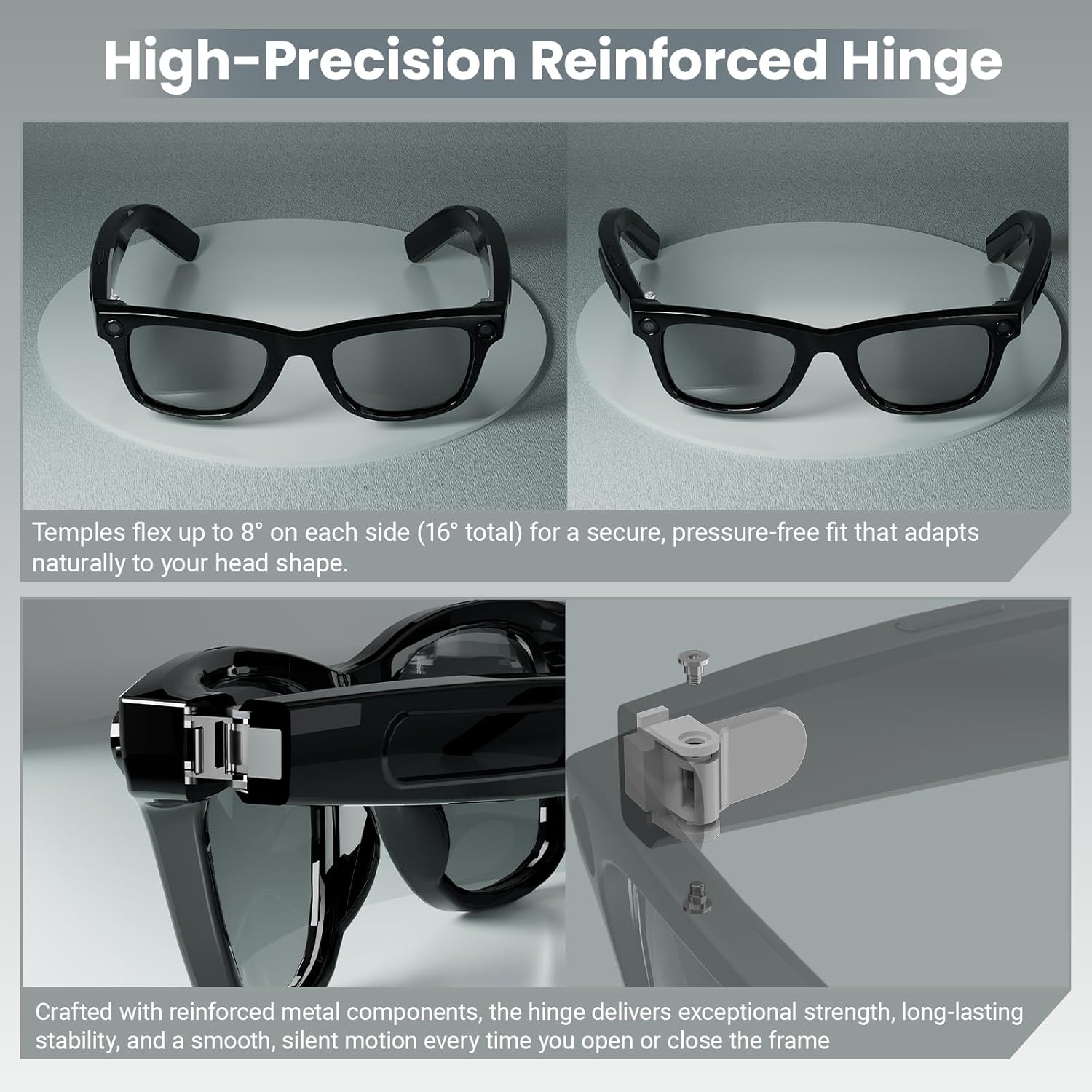 8MP AI Smart Glasses: 1080P Vi - مراجعة Smart Glasses Lens وسعره