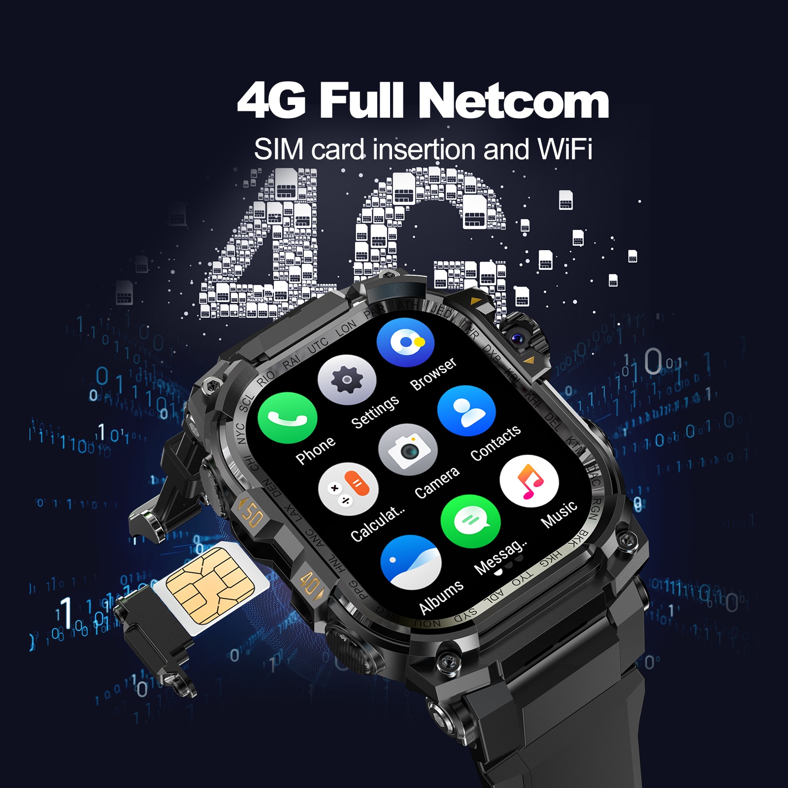 APPLLP 7 MAX Smartwatch 4G SIM - مراجعة Fall Detection Watch وسعره