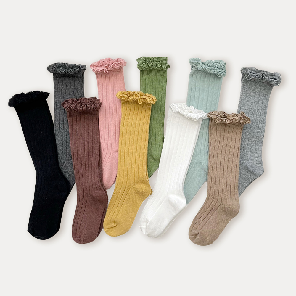 Kids Knee High Socks Baby Girl - مراجعة Baby Sock Oximeter وسعره