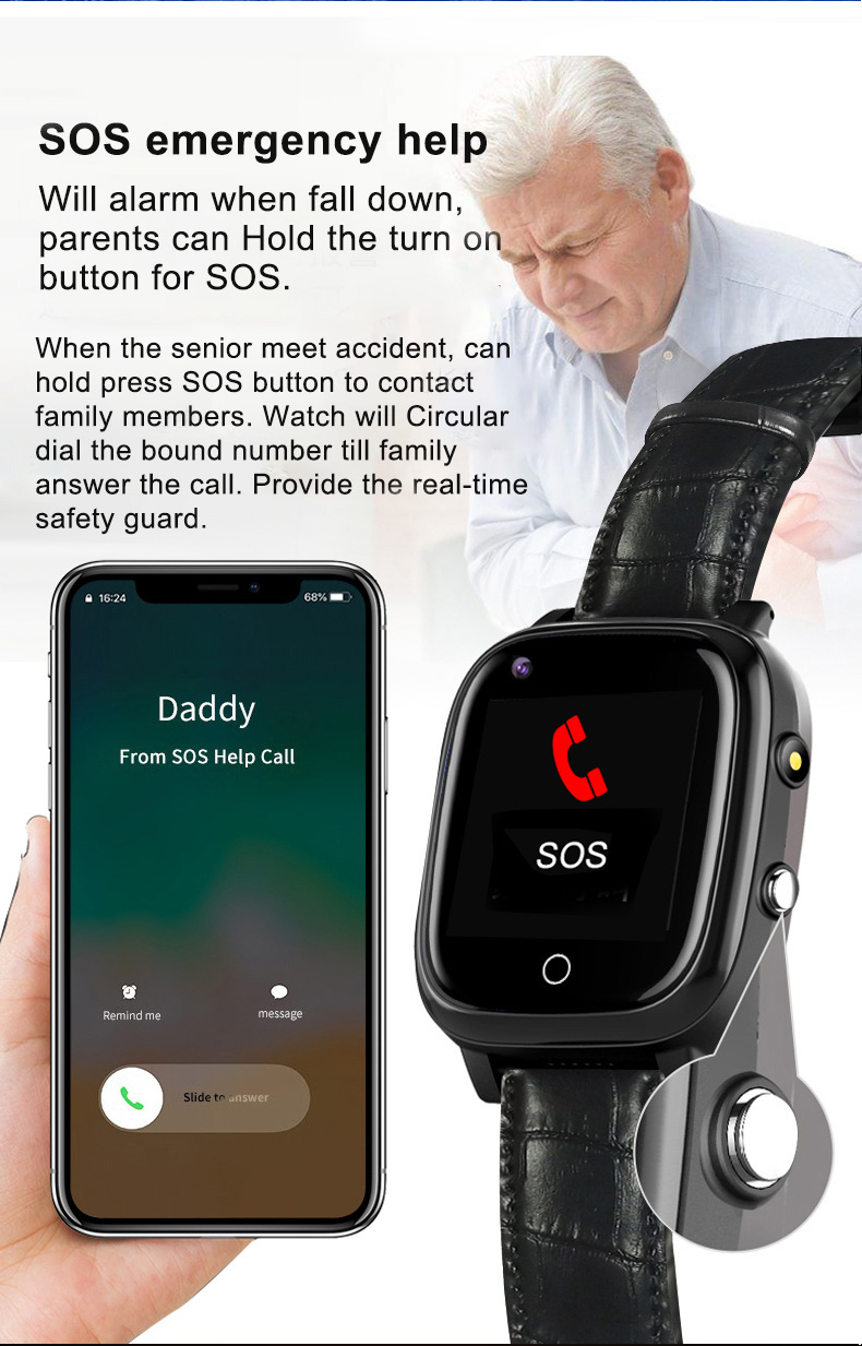 Elderly Smart Watch For Old Pe - مراجعة Fall Detection Watch وسعره