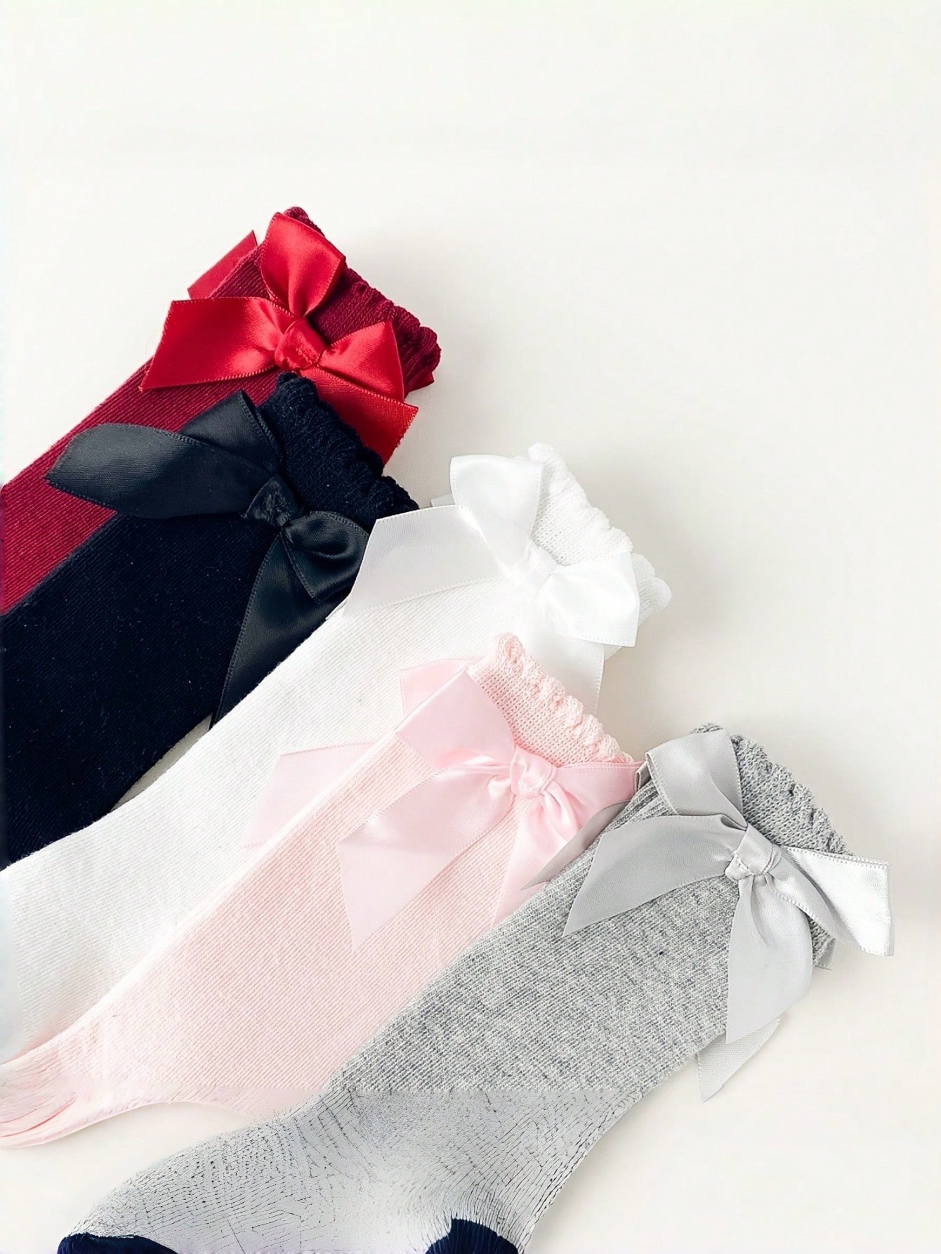1/5 Pairs Baby Girls Bow Knee  - مراجعة Baby Sock Oximeter وسعره