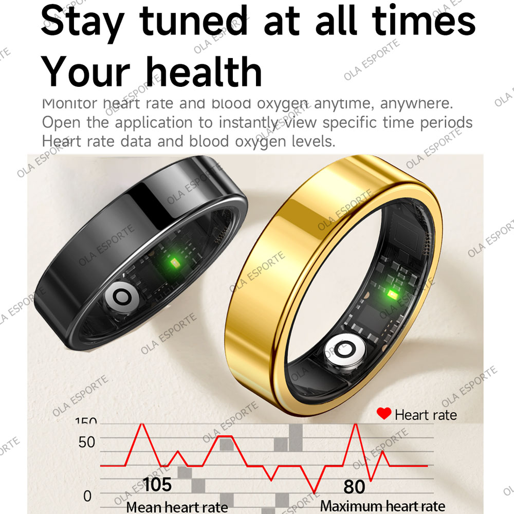 New R09 Smart Ring Men Women w - مراجعة Temperature Ring Skin وسعره