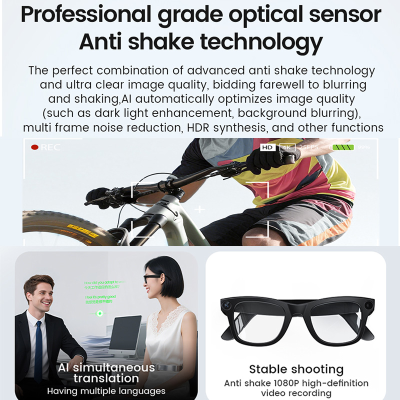 New Smart Camera Glasses AI Vo - مراجعة Smart Glasses Lens وسعره
