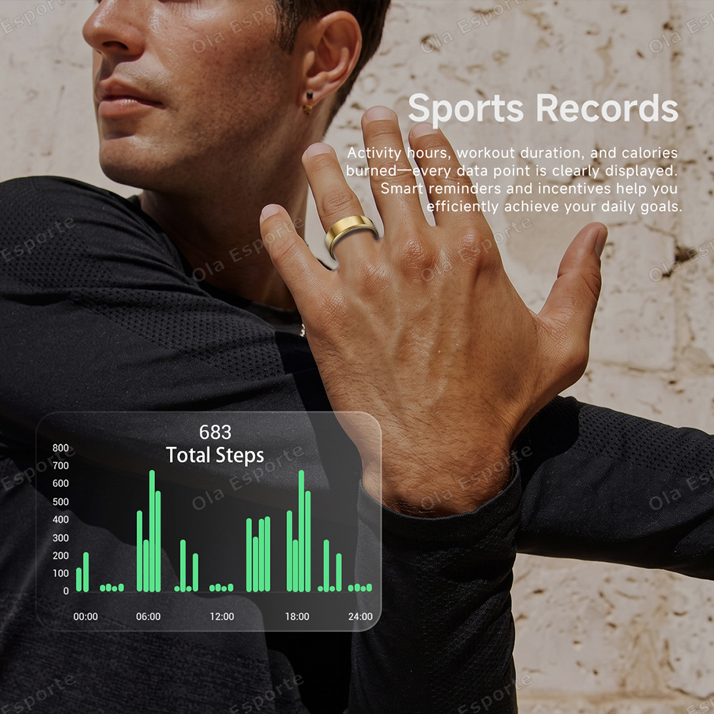 New R09 Smart Ring Men Women w - مراجعة Temperature Ring Skin وسعره