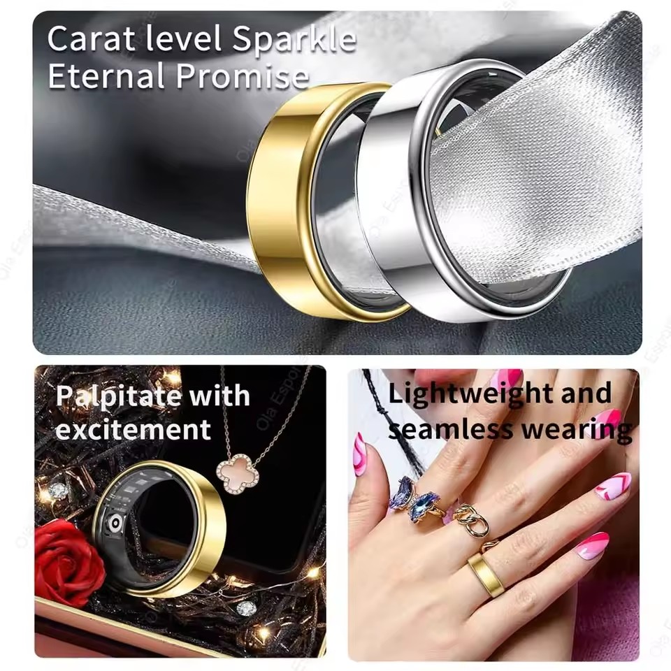 NEW R09 Smart Ring Men Women w - مراجعة Temperature Ring Skin وسعره