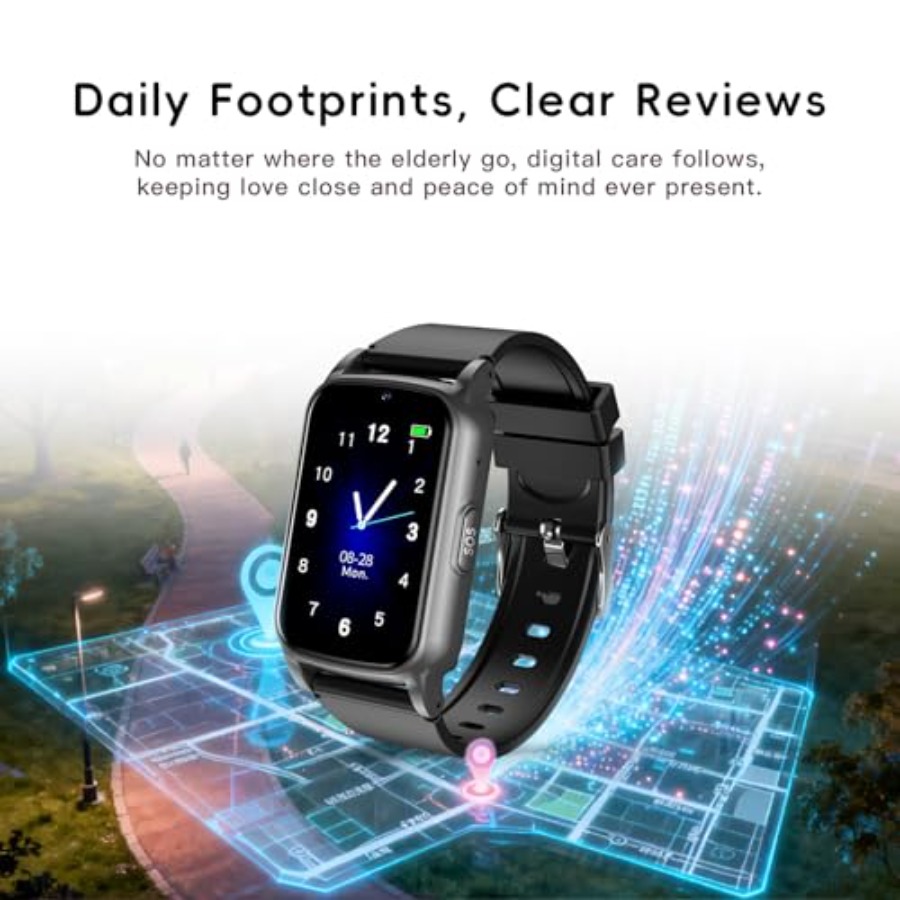 Smart Watch for Seniors with F - مراجعة Fall Detection Watch وسعره
