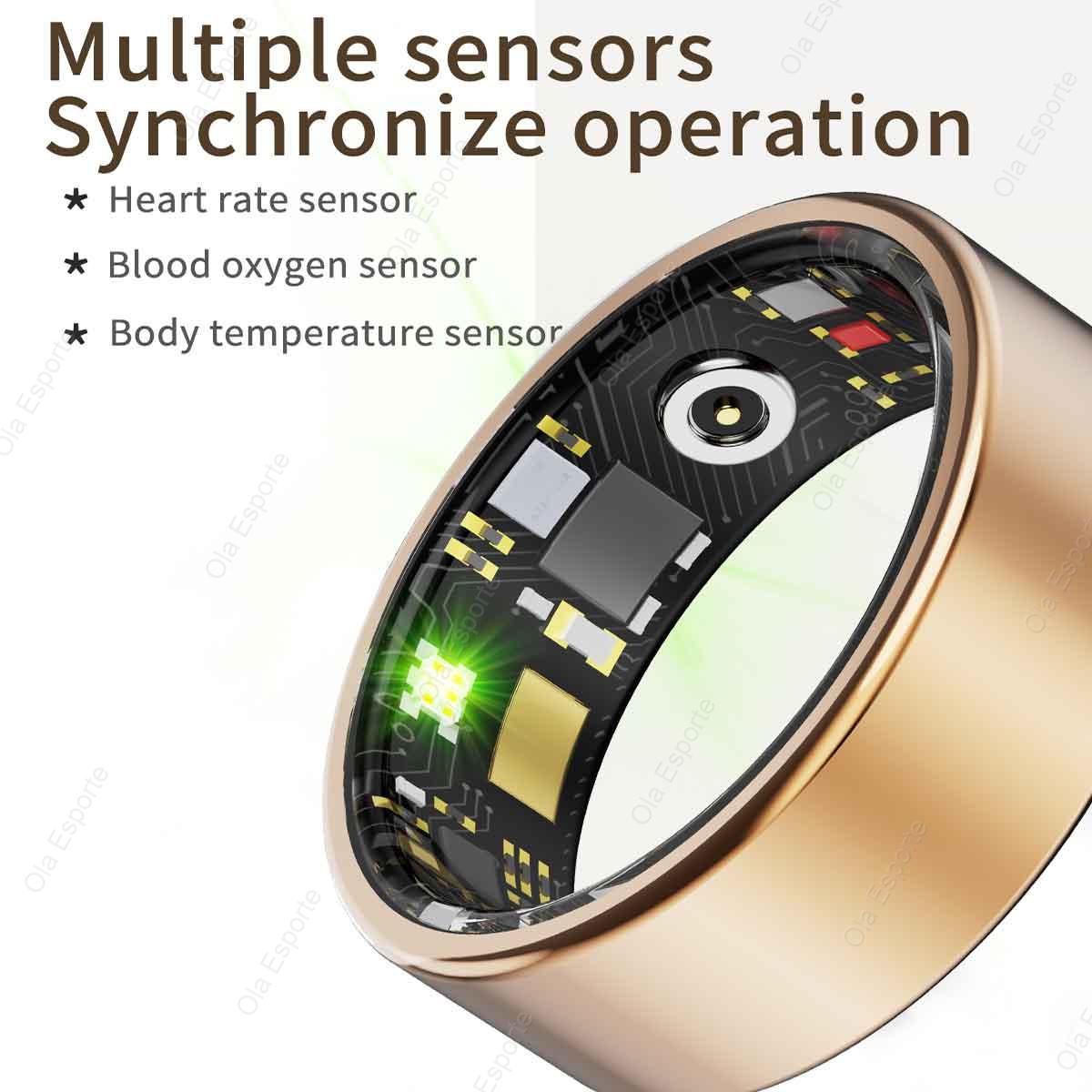 R09 Smart Ring Men Women with  - مراجعة Temperature Ring Skin وسعره