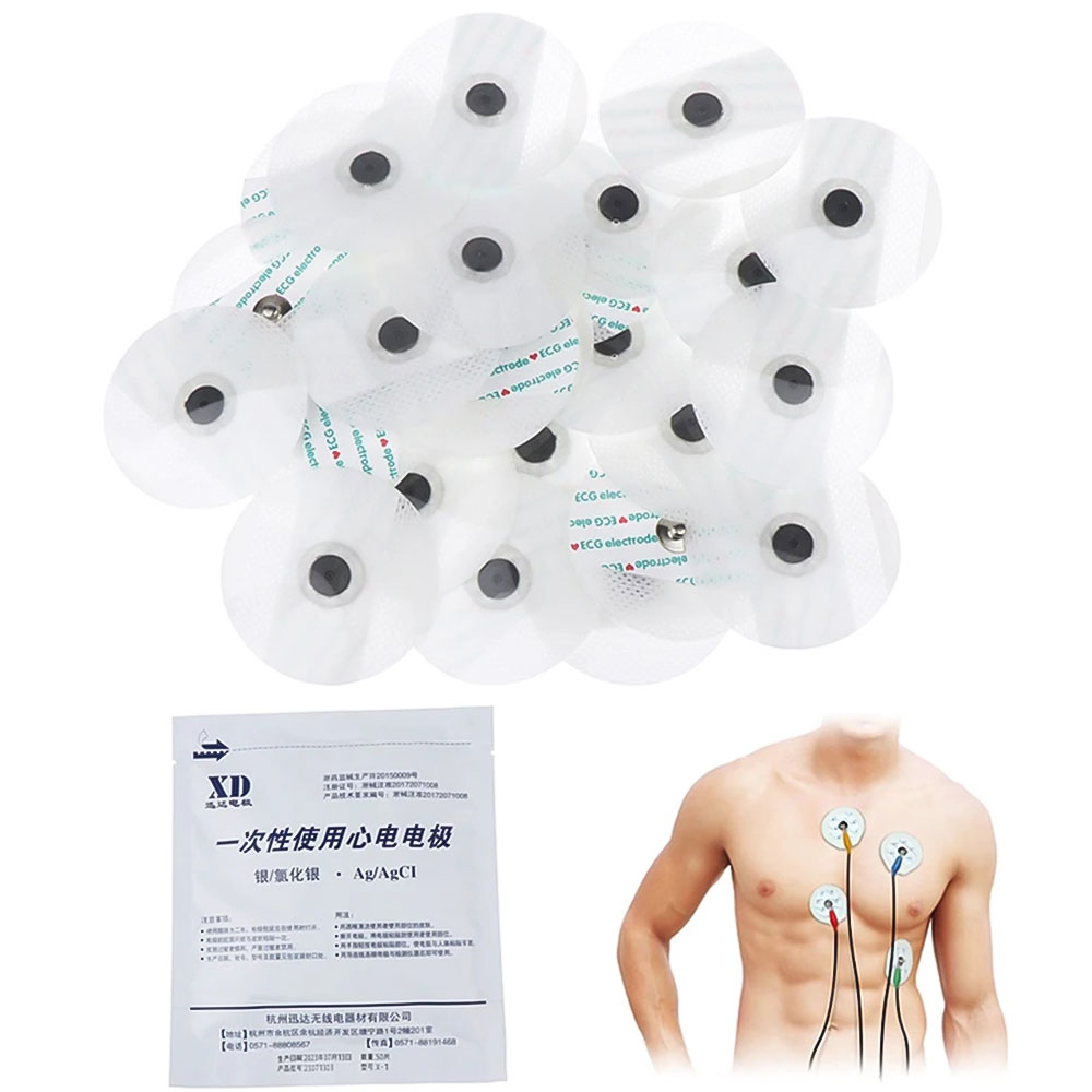 50-500pcs Disposable Electrode - مراجعة Ecg Patch Monitor وسعره