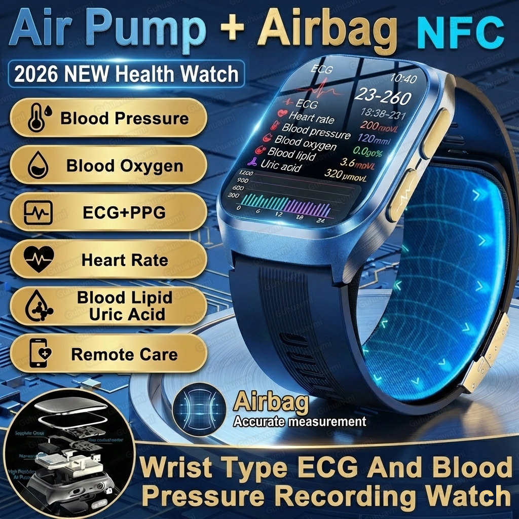 2026New Air Pump Airbag True B - مراجعة Fall Detection Watch وسعره