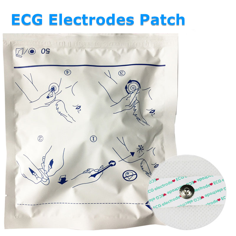 50pcs Disposable ECG Monitor E - مراجعة Ecg Patch Monitor وسعره