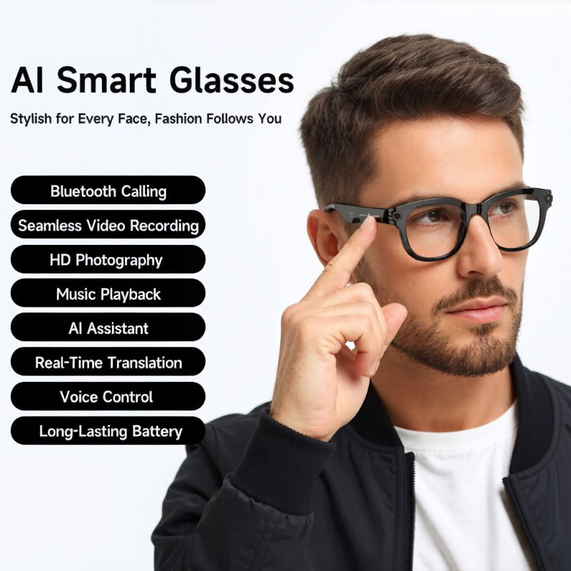 FLAUNT AI Smart Glasses 4K Cam - مراجعة Smart Glasses Lens وسعره