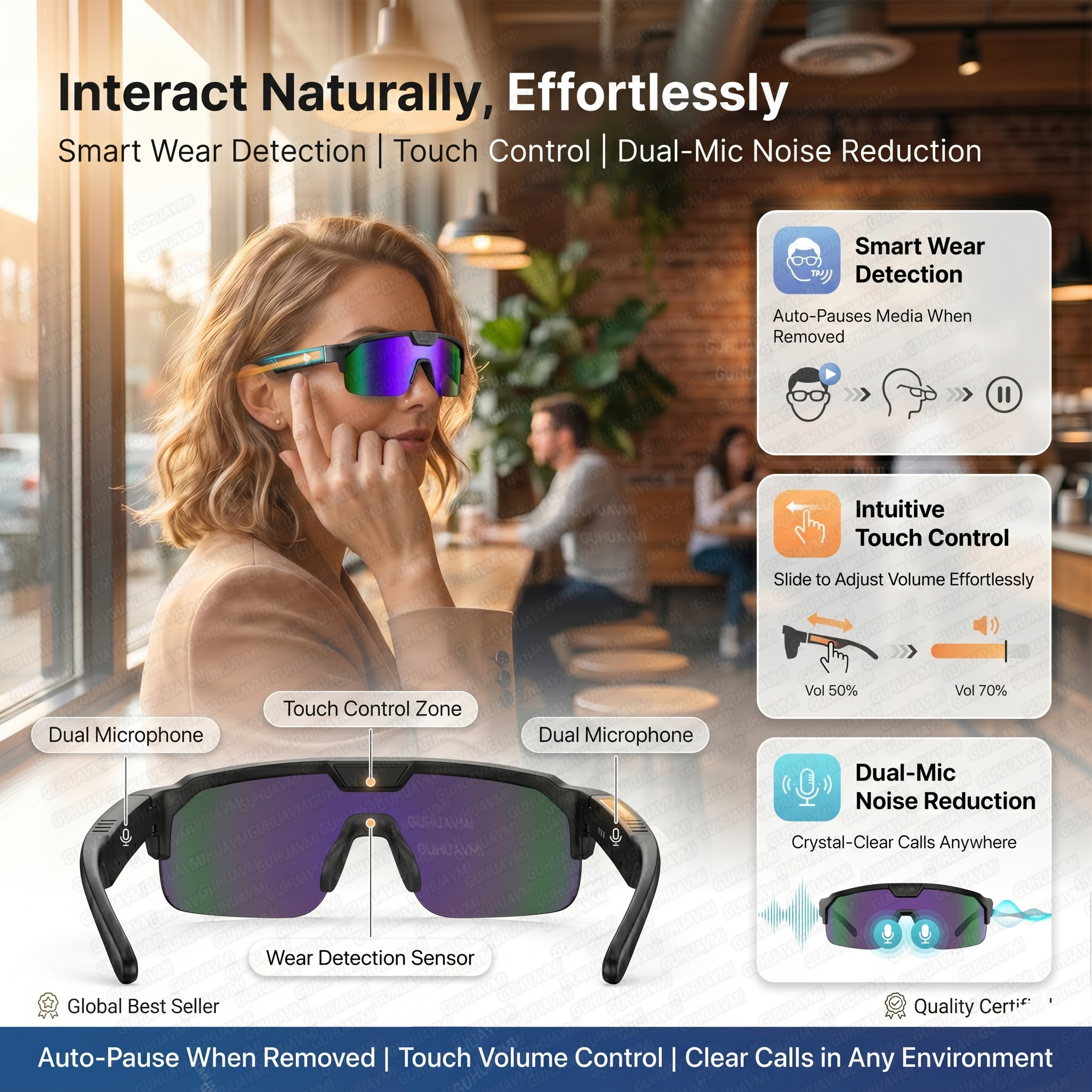 Smart Glasses with 4K HD Anti- - مراجعة Smart Glasses Lens وسعره