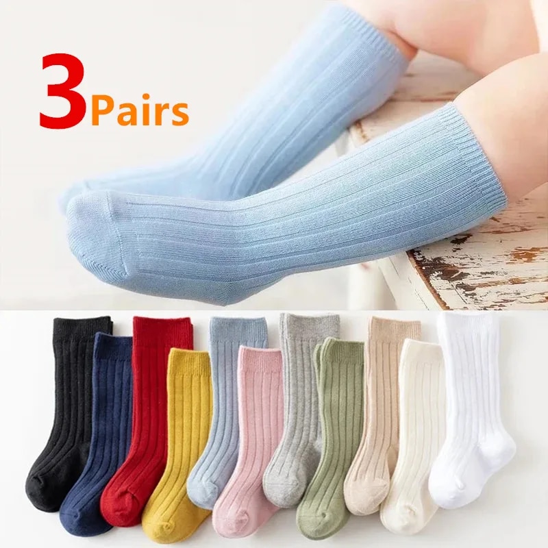 3Pairs/Lot Baby Knee High Sock - مراجعة Baby Sock Oximeter وسعره